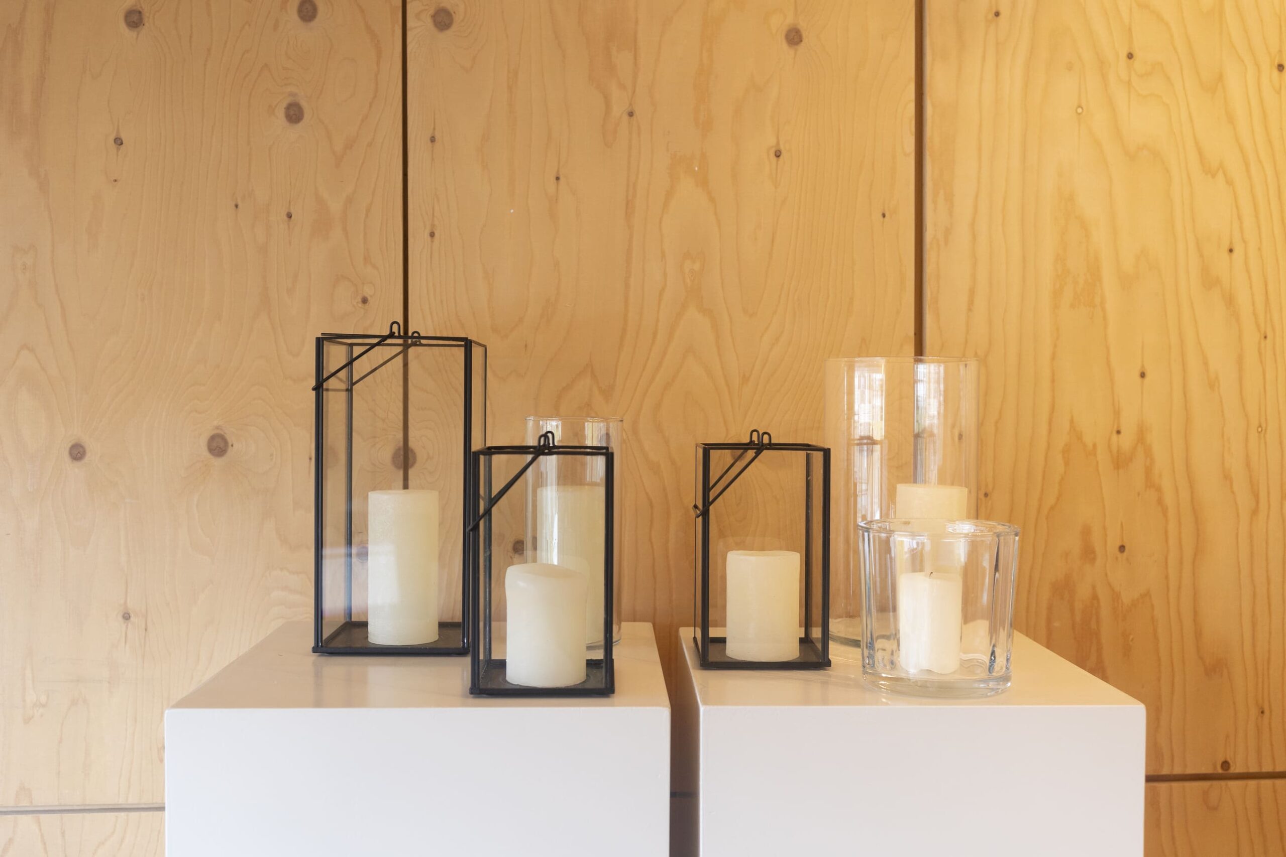 Ceremonie - windlichten pakket - zwart