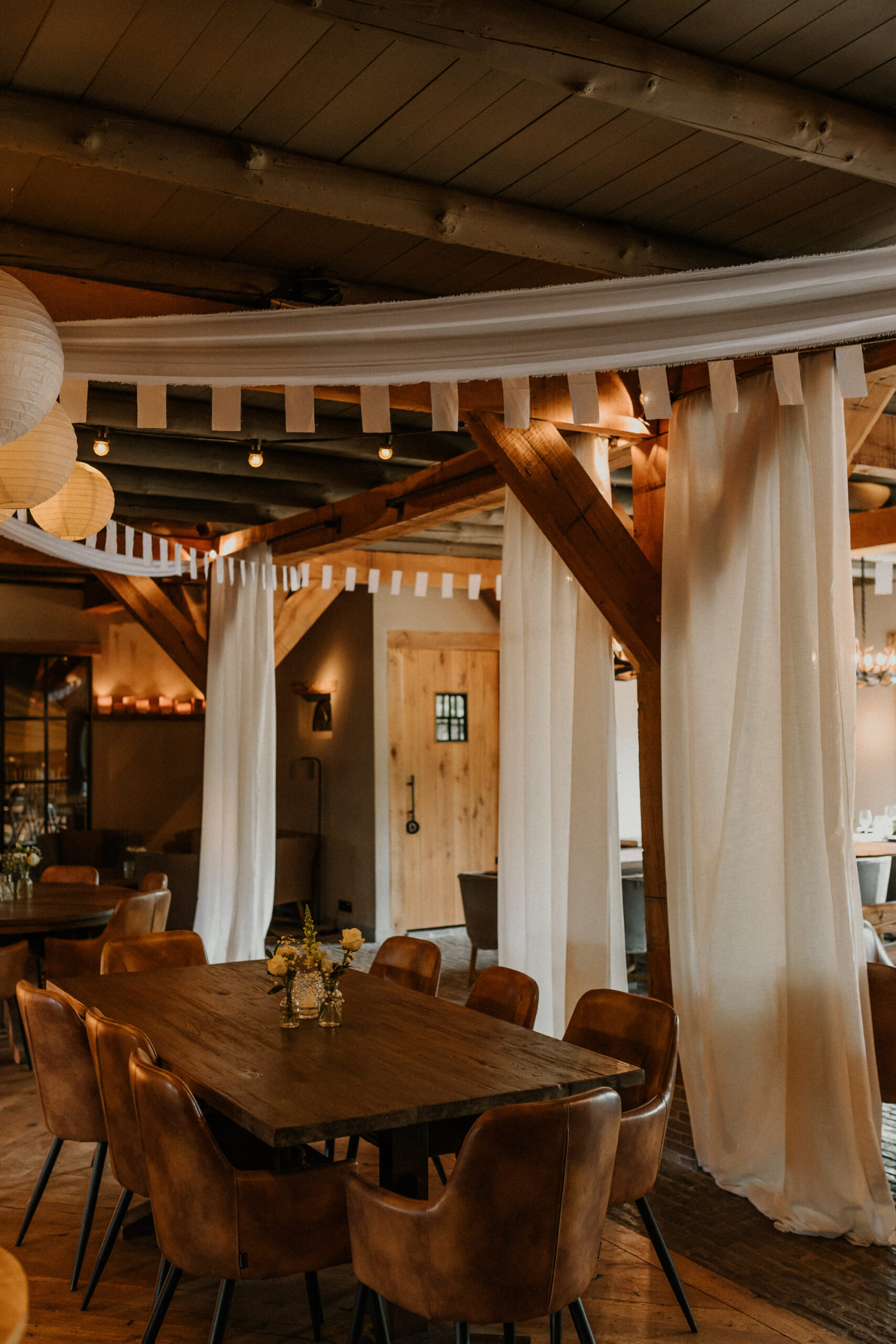 Stoffen scheidingsdoeken sfeer foto