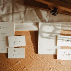 Optioneel : Naamkaartjes Ceremonie