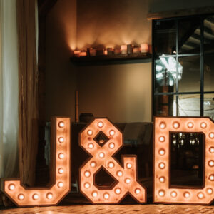 Lichtletters initialen - incl. levering